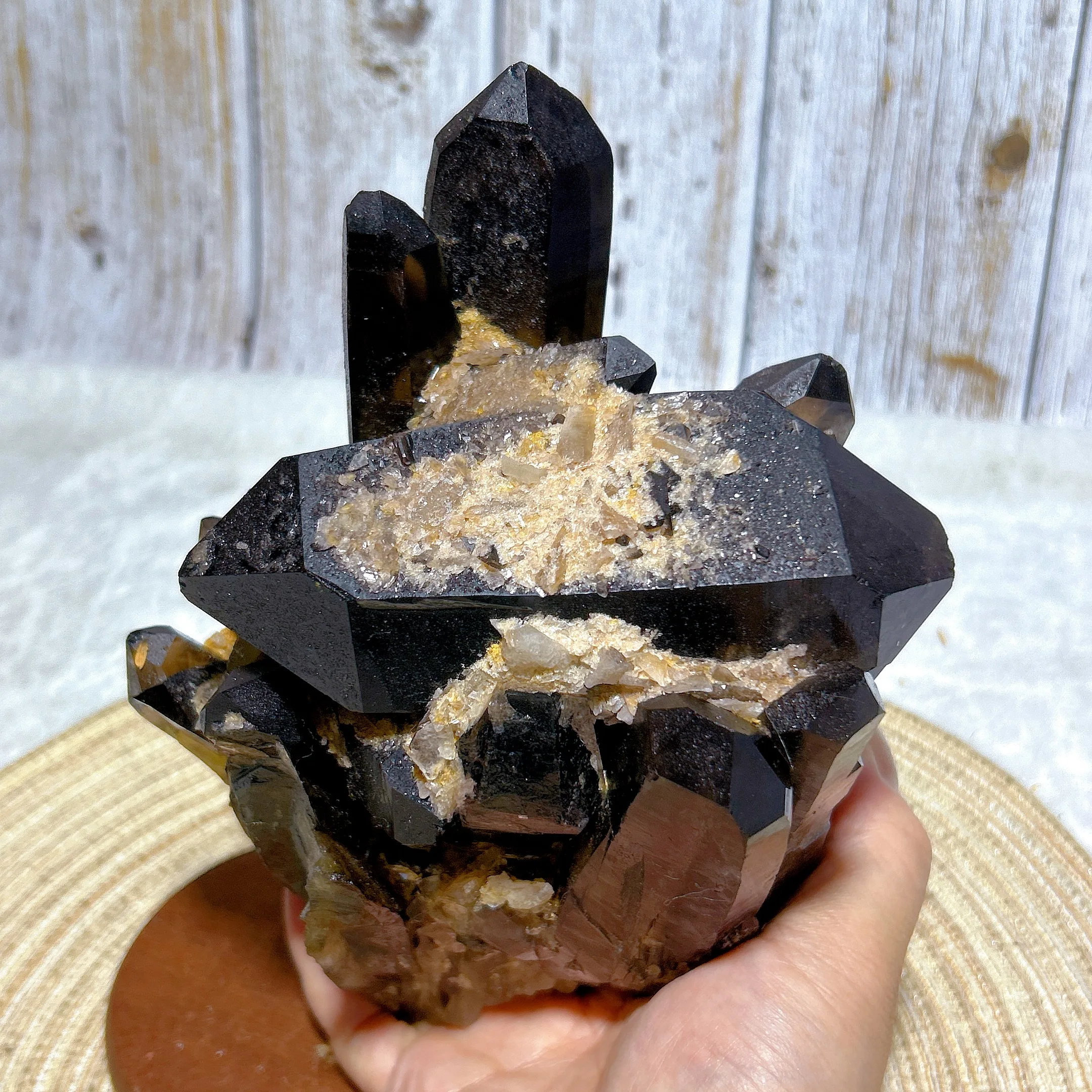 Healing Natural Crystal Black Quartz Cluster Big Raw Stone Specimen Gemstones Mineral Energy Reiki Home Decorations Gift