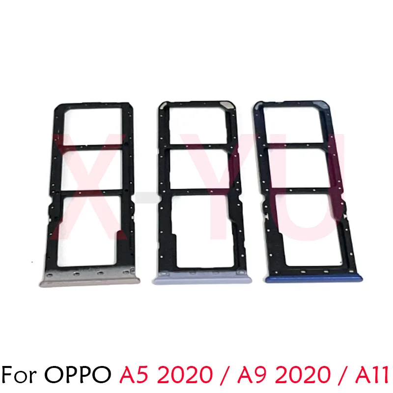 

For OPPO A5 2020 / A9 2020 / A11 / A11X SIM Card Tray Slot Holder Adapter Socket Repair Parts