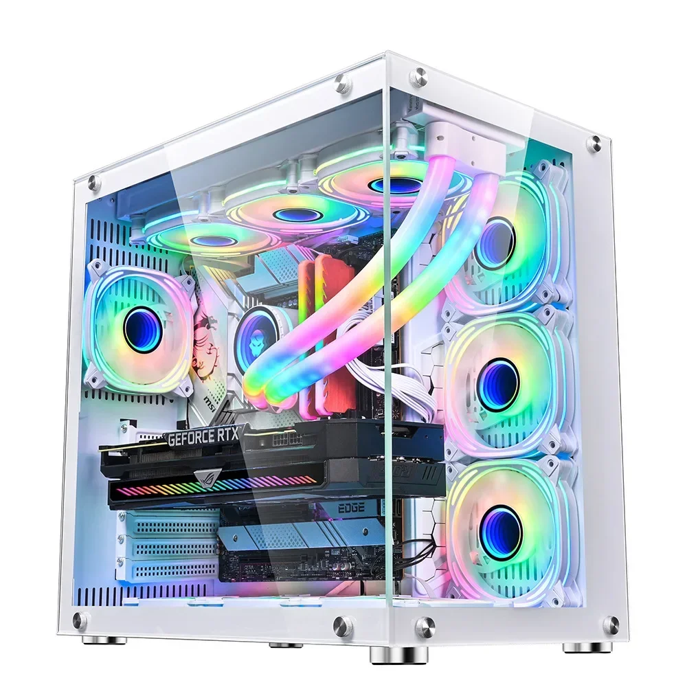 LOVINGCOOL Raleigh Cool new ATX large case desktop sea view room esports computer supports 360 water cooling