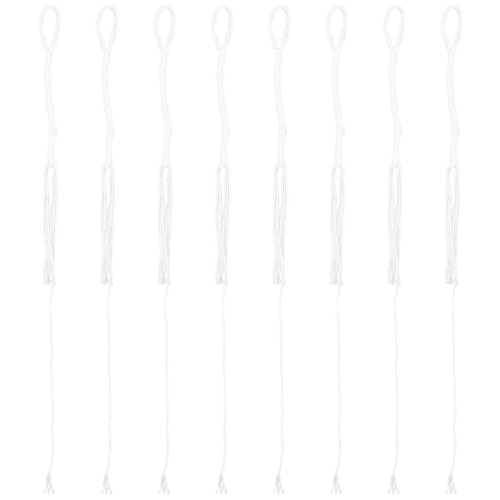 8 pièces de cordes de tzitzit pré-nouées pour la réparation de talit, franges et pompons pour châle de prière juif, tzitzit à clipser pour jeans, pantalons et décoration intérieure