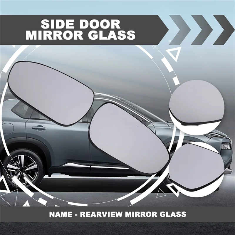 

Rearview Mirror Glass Side Door Mirror Lens Reversing Glass For Nissan X-Trail 2021-2023