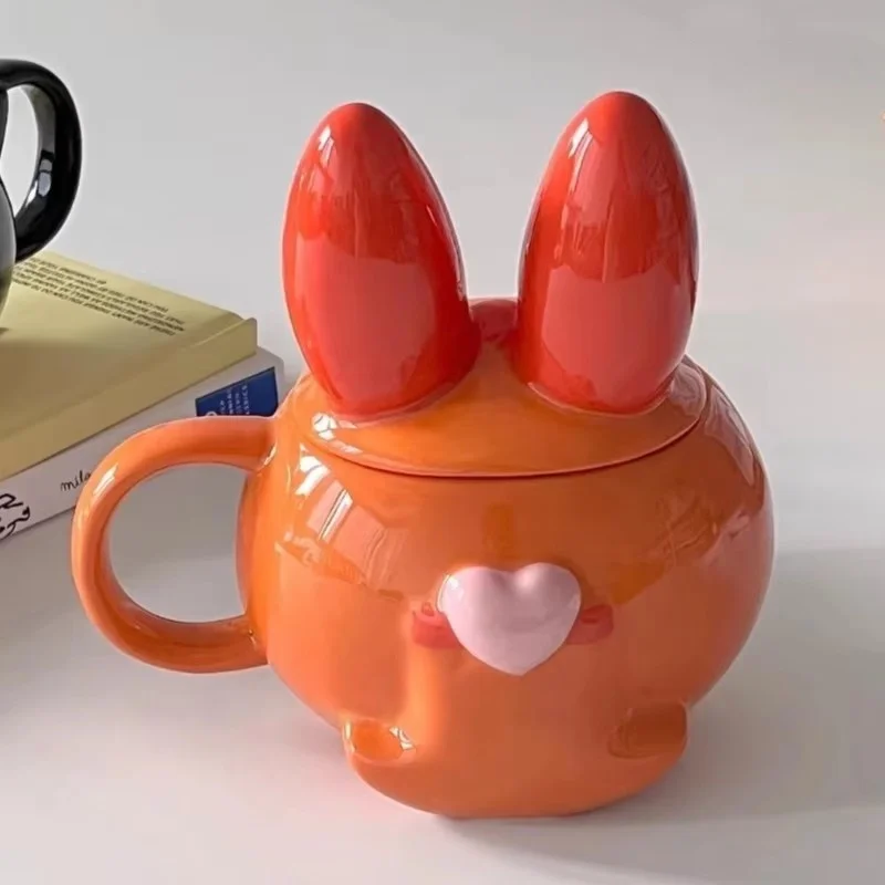 300ml dos desenhos animados caneca de cerâmica kawaii flor buttercup cerâmica estátua ornamentos desktop crianças adulto pão café caneca leite