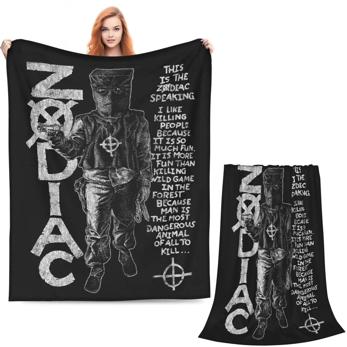 Zodiac,David Fincher,Crime,Serial Killer Blankets Flannel Throw Blanket Bedding for Bed Living room Picnic Travel Home Couch