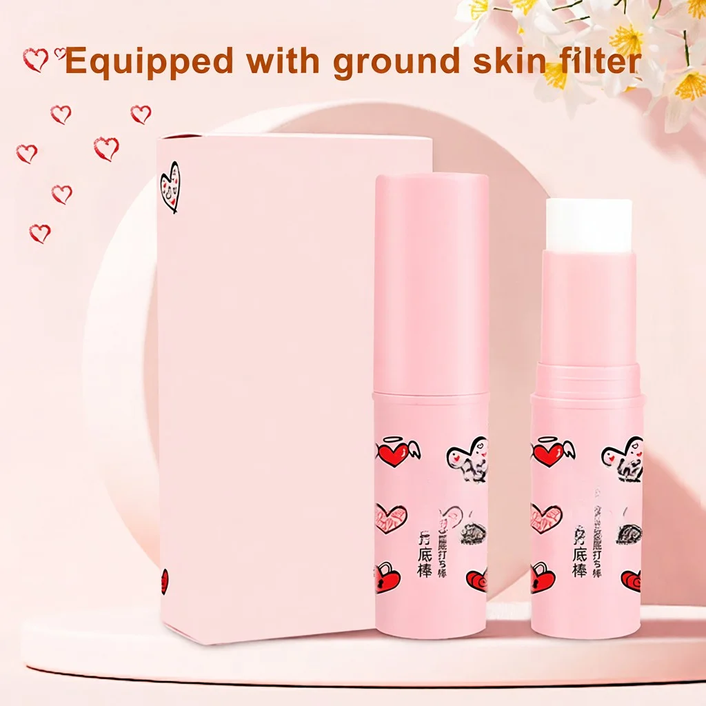 عصا برايمر غير مرئية للمسام، خافي عيوب البشرة مقاوم للماء، عصا برايمر للوجه خفيفة الوزن غير لامعة، عصا برايمر للمسام غير مرئية