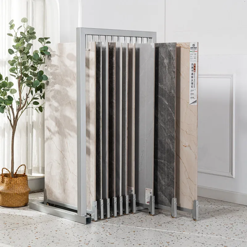 Tile Display Floor Sample Rack Large Slate Tile Drawing Cabinet Rock Slate Marble Push-pull Display Rack Stone Display Rack