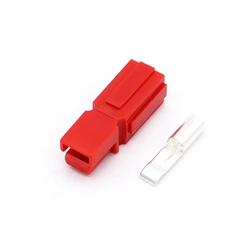 30A 2Pin Power Pole Connectors Red Black, Interlocking Terminal Plug for Marine RV Solar Battery Systems