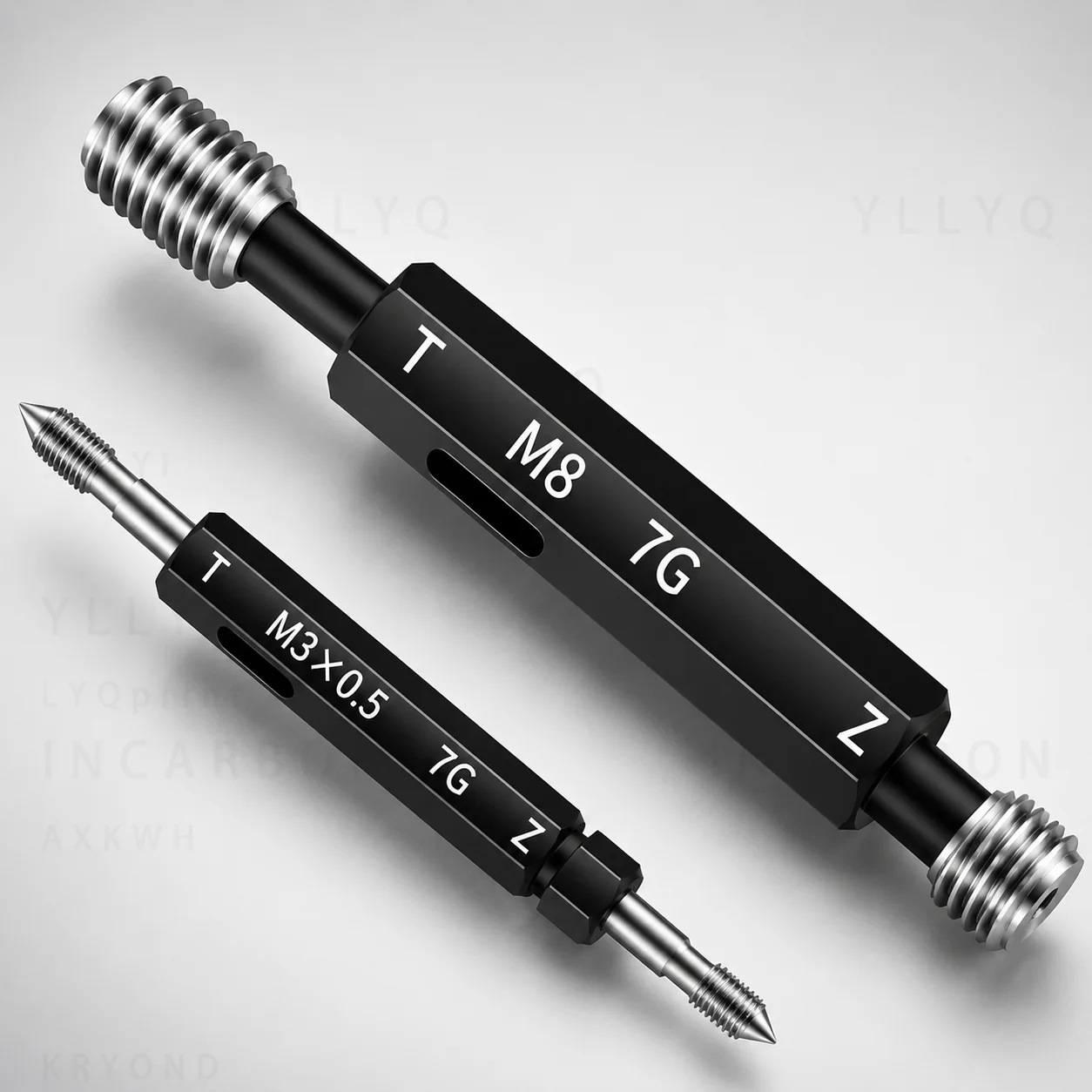 1PCS Steel Mercury Fine Thread Plug Gauge 7G M2 M3 M4 M5 M6 M8 M10 M12 M14 M16 M20 M22 M24 Thread Inspection Gauge Tool