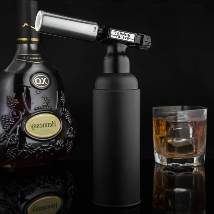 Creative Outdoor Windproof Personalized Metal Electronic Welding Gun with Oversized Lighter Kitchen Torch for Cooking