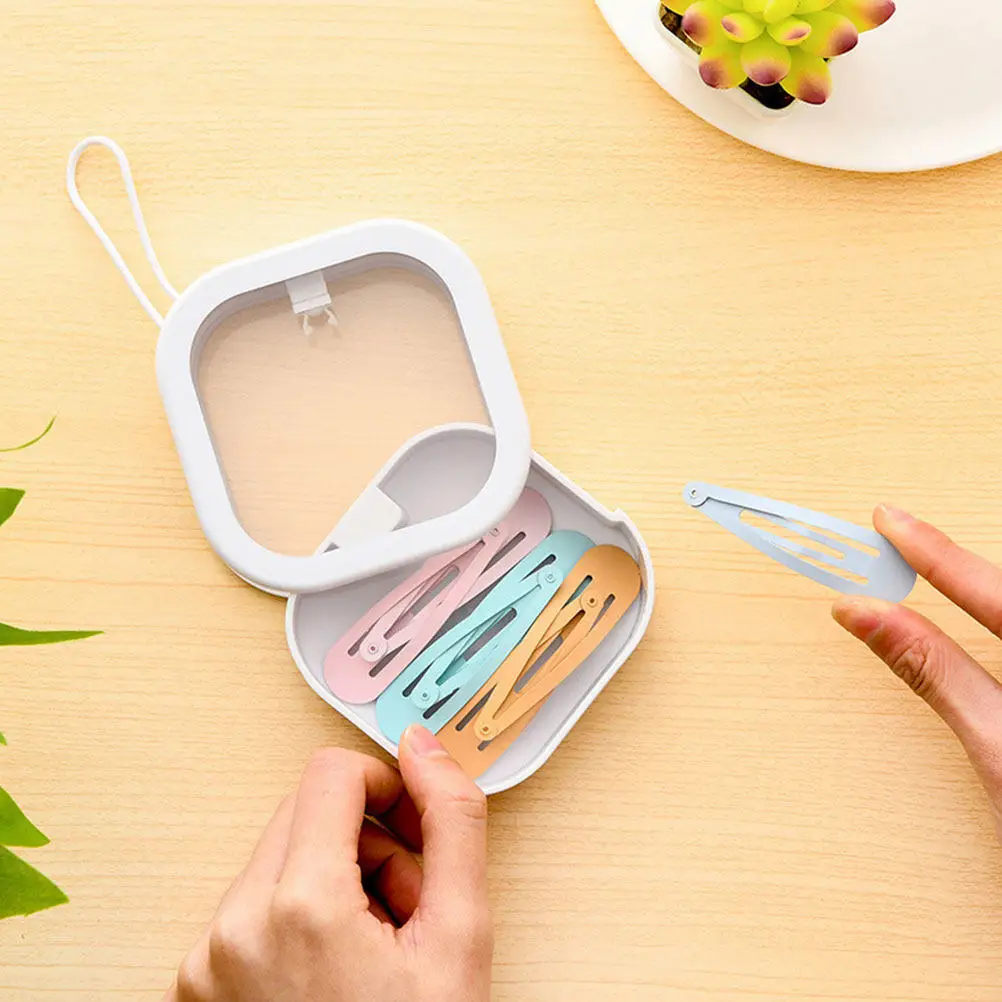 Small Hair Tie Holder Organizer Portable Jewelry Accessory Storage Box for Scrunchies Clips Bow Hair Accessories Dressing Table