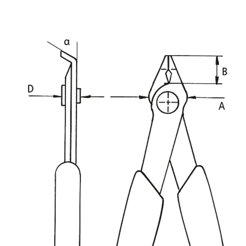 Imagem -06 - Alicate de Corte Super Eletrônico Knipex Baixo Peso Bordas Afiadas Ferramentas de Corte com Mola e Limitador Pol 78 23 125