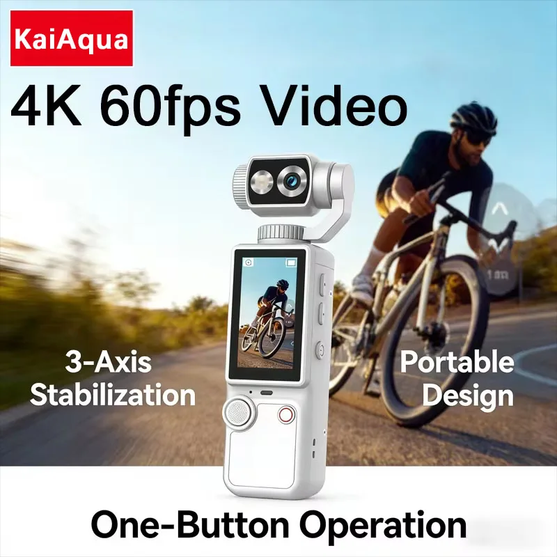 

Спортивная камера Kalobe 4K HD WiFi для путешествий, езды на велосипеде, записи видео, мини-камера для мотоциклов и видеоблогинга