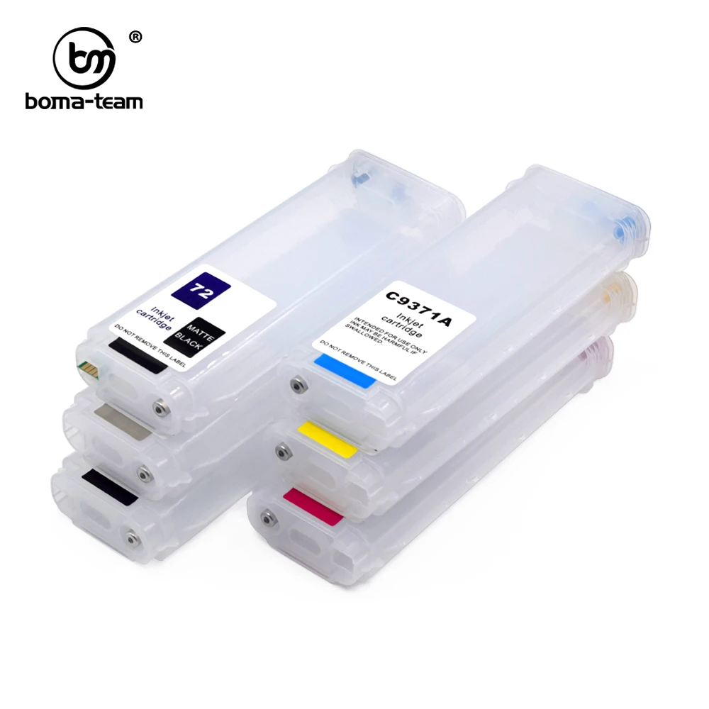 

280ML 6Pcs Compatible For HP70 Refillable Ink Cartridge With ARC Auto Reset Chip For HP Designjet Z5400 Z 5400 70 Plotter