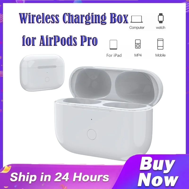 450mAh for Airpods Pro 1/2 Compatible Wireless Charging Case, Bluetooth Pairing And Synchronization Button For Airpods Pro 1/2