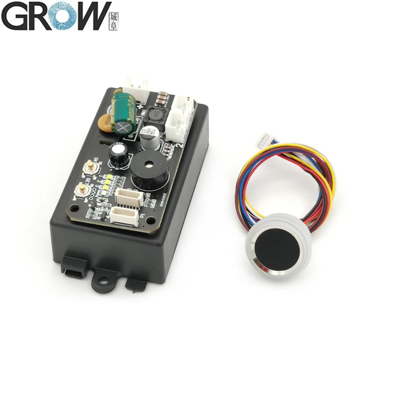 GROW KS220-L+502-F Two Relays DC30-75V Fingerprint Access Control Board With Self-locking/Ignition/Jog Mode With Admin/User