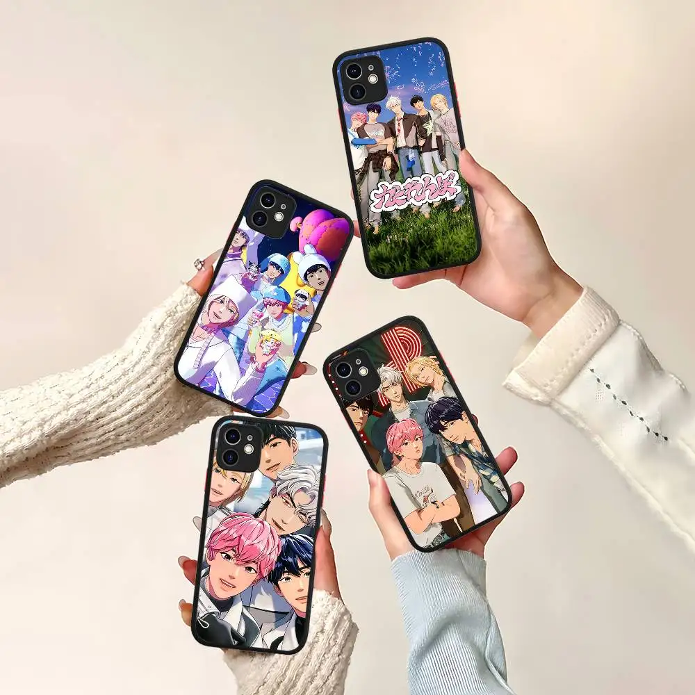 

Kpop P-PLAVES Phone Case For IPhone 16 15 14 13 12 11 Pro Max 7 8 6 6s Plus Matte Cover