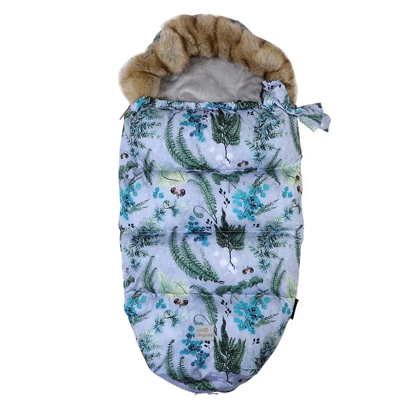 

muffs for trolleyRoyal stroller sleeping bag anti kick by children's winter travel silkworm sleeping baginstergram stroller