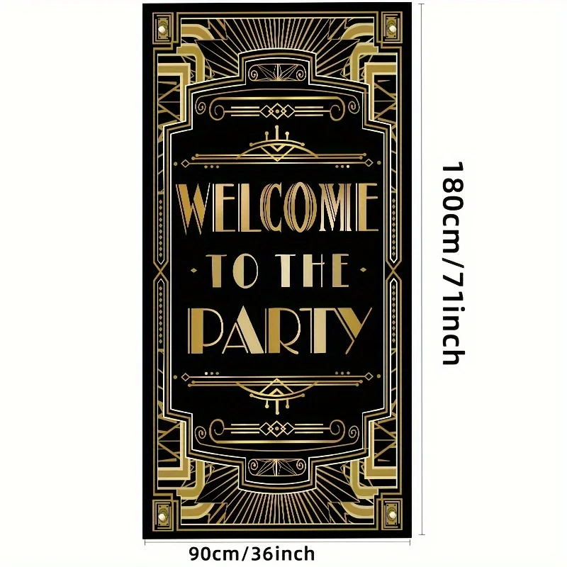 Gatsby themed whiskey and bar party supplies for home door covers