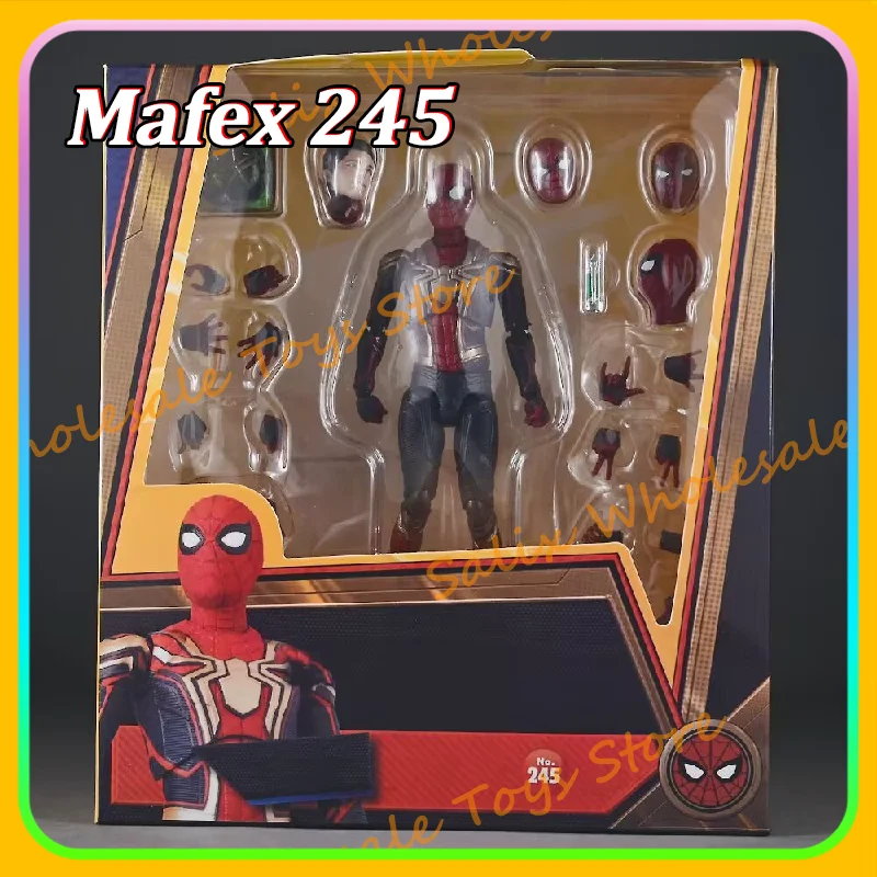 Nouveau en stock Ko Mafex 245 Mafex No.245 Spider-Man Integrated Suit Spider-Man: No Way Home Anime Action Figure Gift Toys