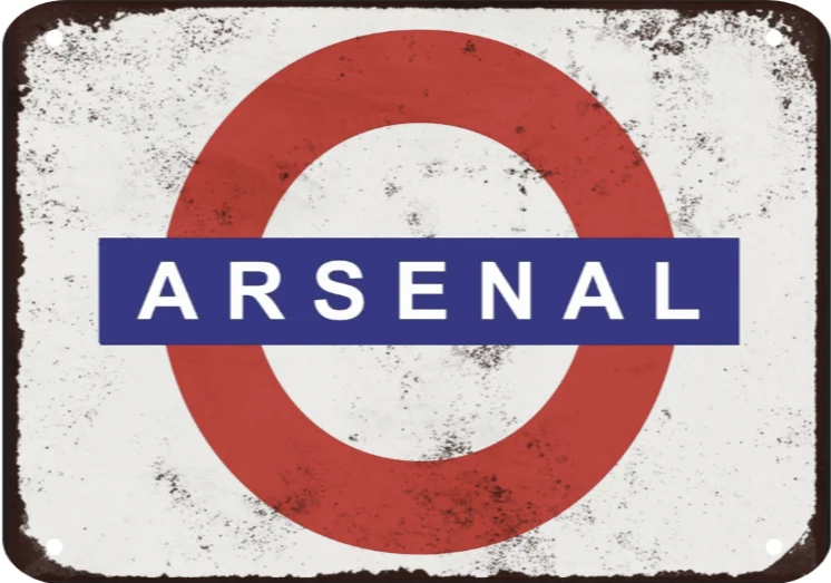 Arsenal Underground Metal Sign Plaque