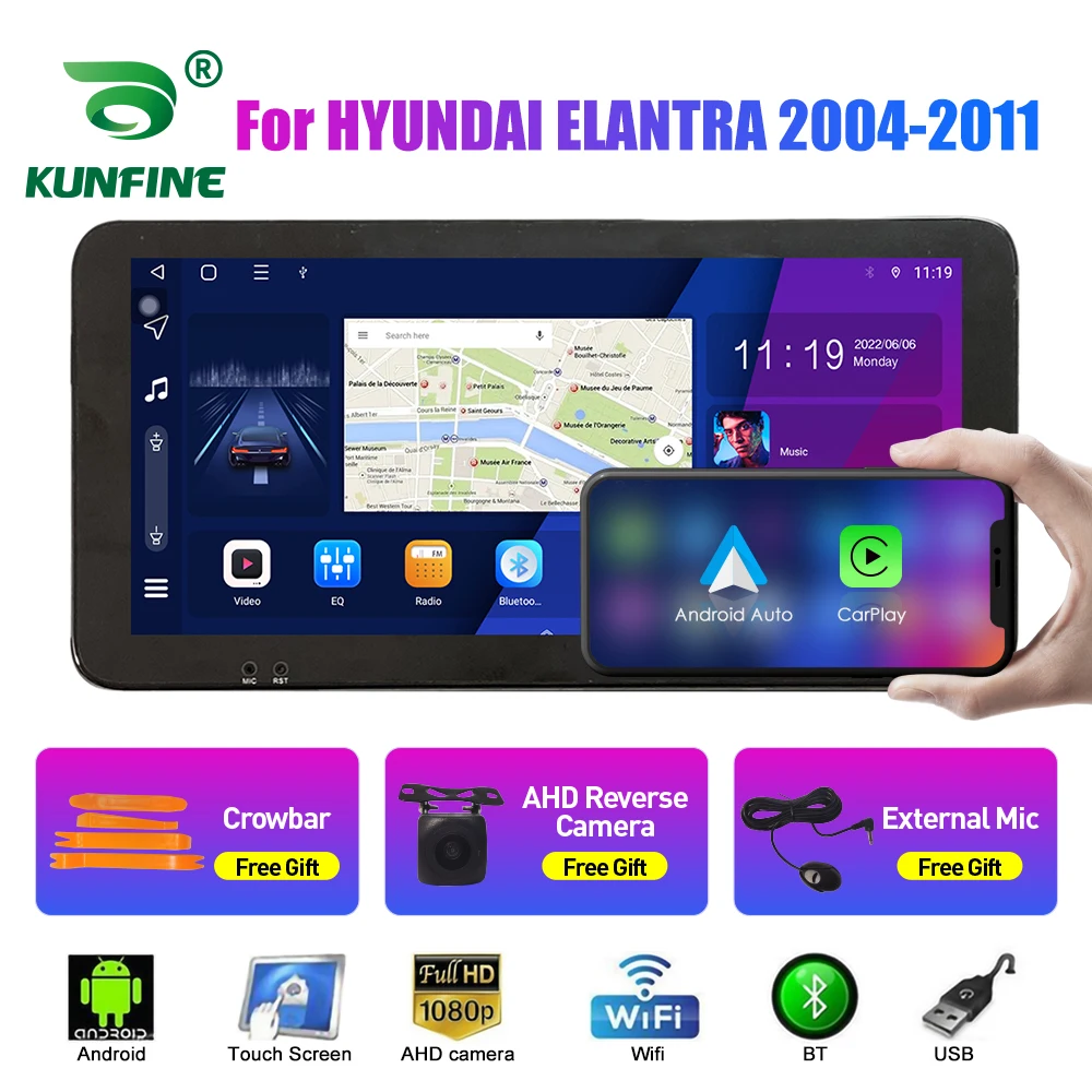 

Автомобильный радиоприемник 10,33 дюйма для HYUNDAI ELANTRA 2004-11 2Din Android Восьмиядерный автомобильный стерео DVD GPS-навигатор плеер QLED экран Carplay