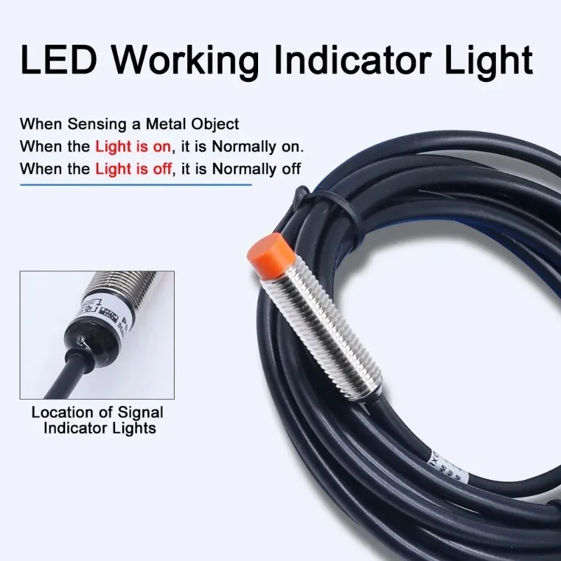 PR08-2DN M8 Inductive Proximity Switch NPN Three-wire Metal Induction Sensor