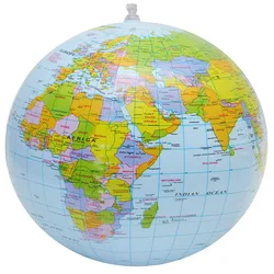 16 polegada globo inflável educação geografia brinquedo bola mapa balão praia acessórios para casa decoração