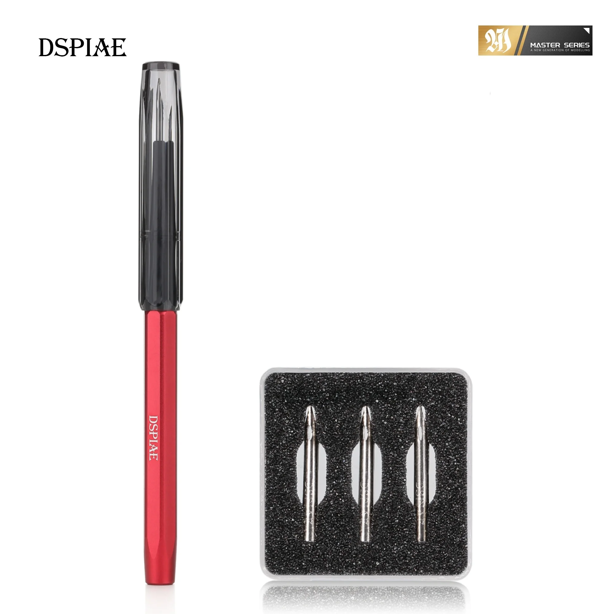 DSPIAE AT-PL PRO Aluminum Alloy Panel Line Pen with Stainless Steel Nib Model Building for Panel Lining Assembly Tool