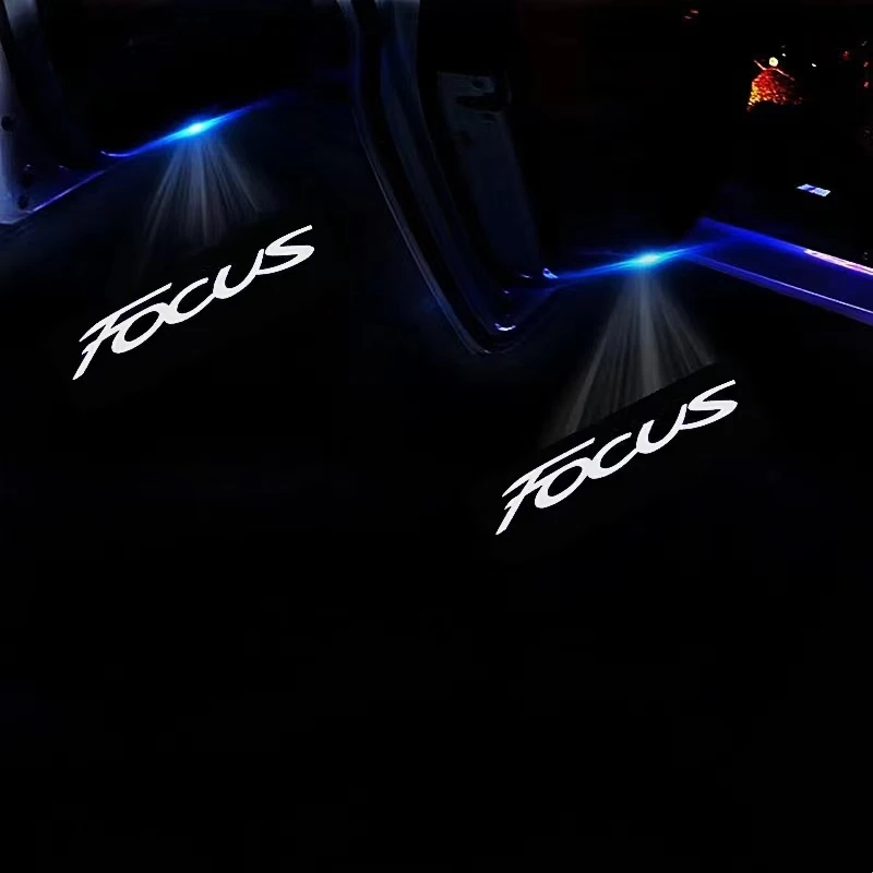 

2/4PCS Ford Focus Led Car Door Welcome Laser Projector Logo Ghost Shadow Night Light Courtesy Lamp Car Styling Accessories Kits