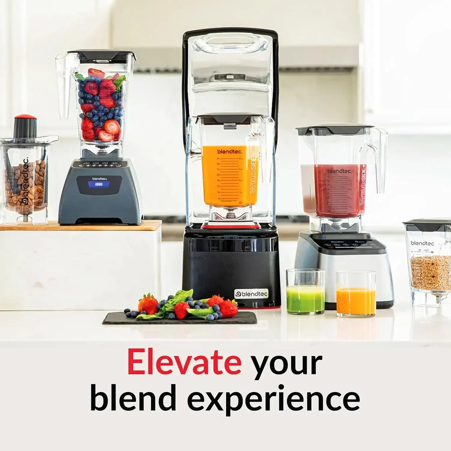 Blendtec Professional 800 - Blender with WildSide+ Jar (90 oz) for Smoothies & Frozen Drinks - Quietest Professional-Grade