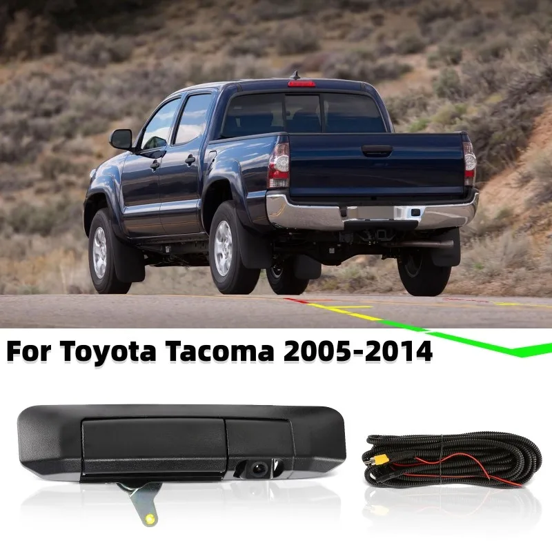 

Car Tail Gate Trunk Handle Rear View Wide Angle Camera Door Handle Replacement Parking Camera for Toyota Tacoma 2005-2014