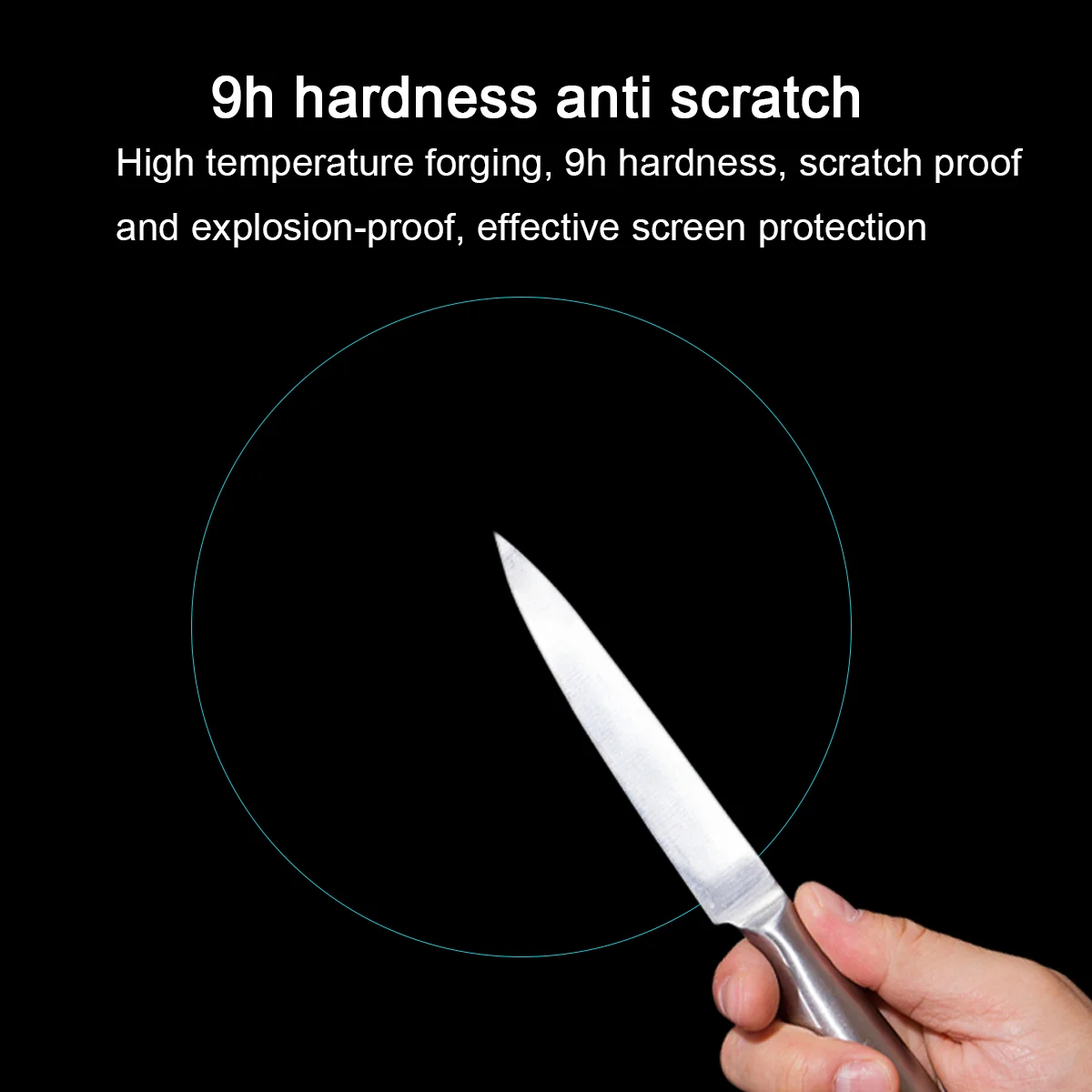 6 PCS Watch Screen Shield Film Tempered Round Glass Scratch Resistant Protector