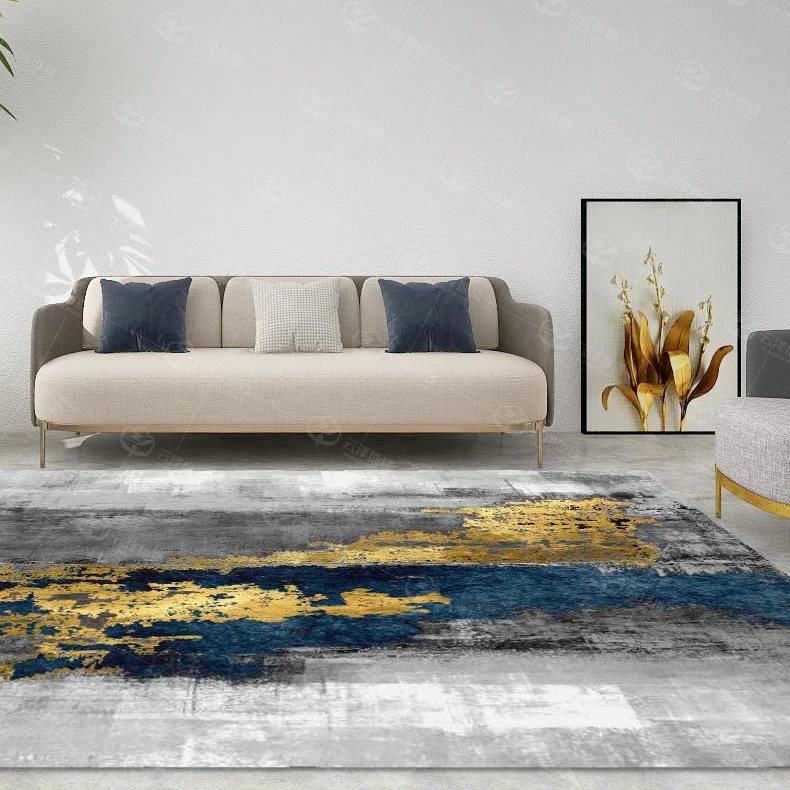 Modern Minimalist Rugs for Bedroom Large Area Living Room Decoration Abstract Carpet Home Non-slip Mat Light Luxury Lounge Rug