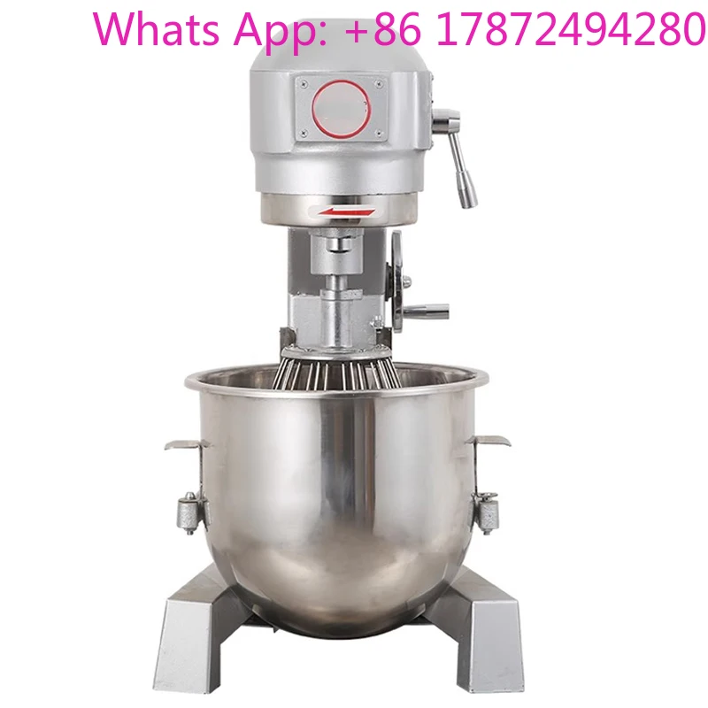

Commercial Food Mixer 20L 1100W 220V 3 Speeds Adjustable, with Stainless Steel Bowl Dough Hooks Whisk Beater