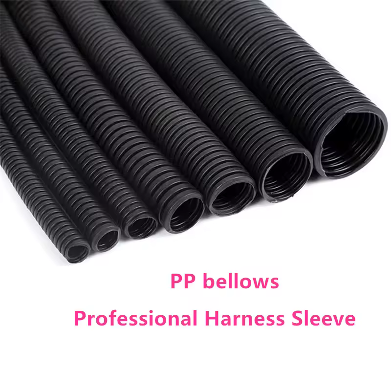 7.5mm-34.5mm PP Insulated Corrugated Pipe Wire Hose Threading Hose Plastic Corrugated Pipe Protective Sleeve