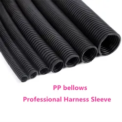 7.5mm-34.5mm PP Insulated Corrugated Pipe Wire Hose Threading Hose Plastic Corrugated Pipe Protective Sleeve