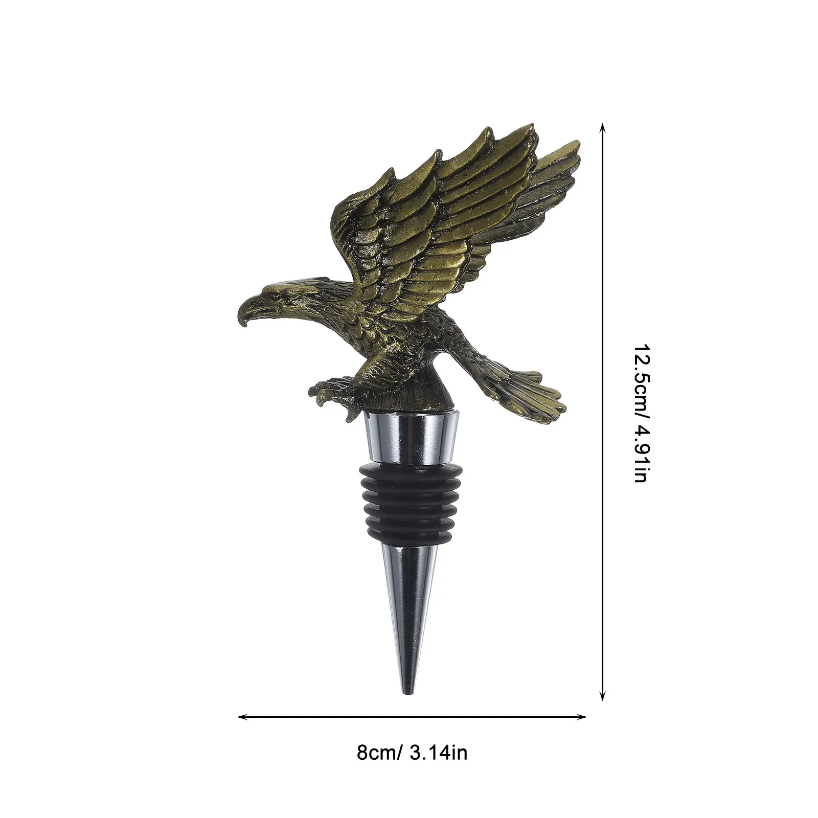 Eagle Wine Stopper Made of Zinc Alloy Creates Airtight Condition to Preserve Wine Freshness Reusable Bottle Stoppers for Glass