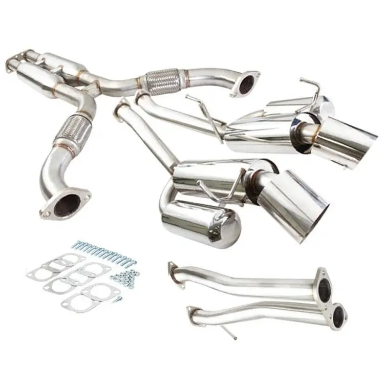 

DUAL EXHAUST CATBACK Cat Back For Niss@an VQ35 For 03-06 G35 03-08 350Z