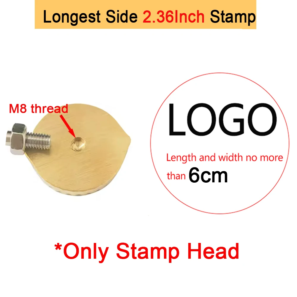 Personalisierter Brandstempel mit LOGO für Holzbearbeitung, Steak, BBQ, Lederhandwerk, Messing-Heizwerkzeug, DIY Steak, Burger, Holz