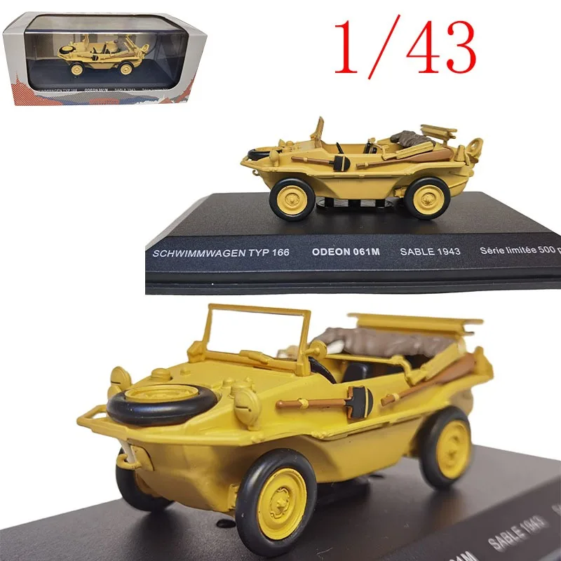 ODEON Diecast 1/43 Scale ‌Volkswagen Type 166 Schwimmwagen (1943) Alloy Car Model Toys for Boys Gift