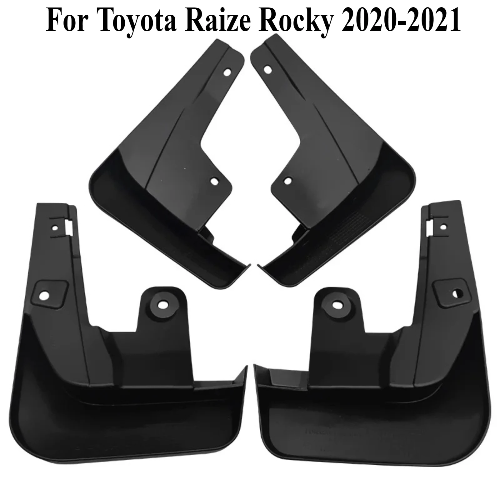 

For Toyota Raize Rocky 2020-2021 Mud Flaps Splash Guards Car Auto Exterior Tire Mudguards Accessories Dirt-Proof Flexible Rubber