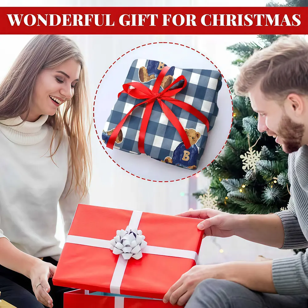 Plaid Teddy Charm Winter Summer Flannel Blanket Throw Fleece Soft Fuzzy Plush Cozy Fleece Blankets for Sofa Ideal Gifts - view 6