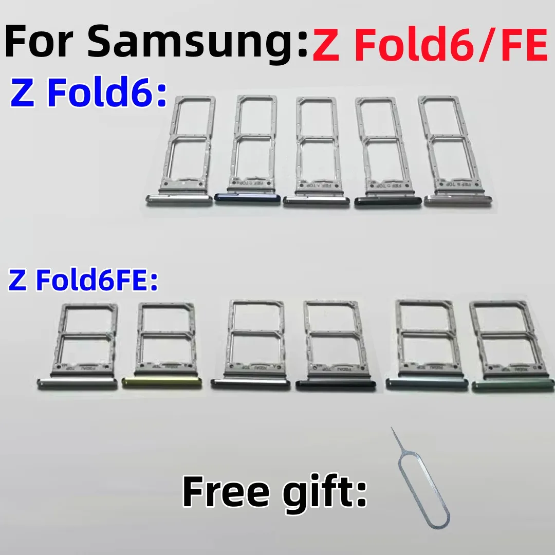 

SIM Card SD Card Tray chip slot drawer card Holder For Samsung Galaxy Z Fold6 SM-F9560 Z Fold6FE F956U drawer chip tray ZFold6