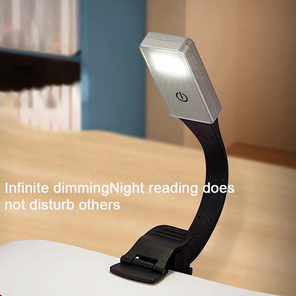 

Mini Book Nights Light Eye Protection Clip Night Lamp Portable Study Desk Lamp Rechargeable For Travel Bedroom Reading Lighting