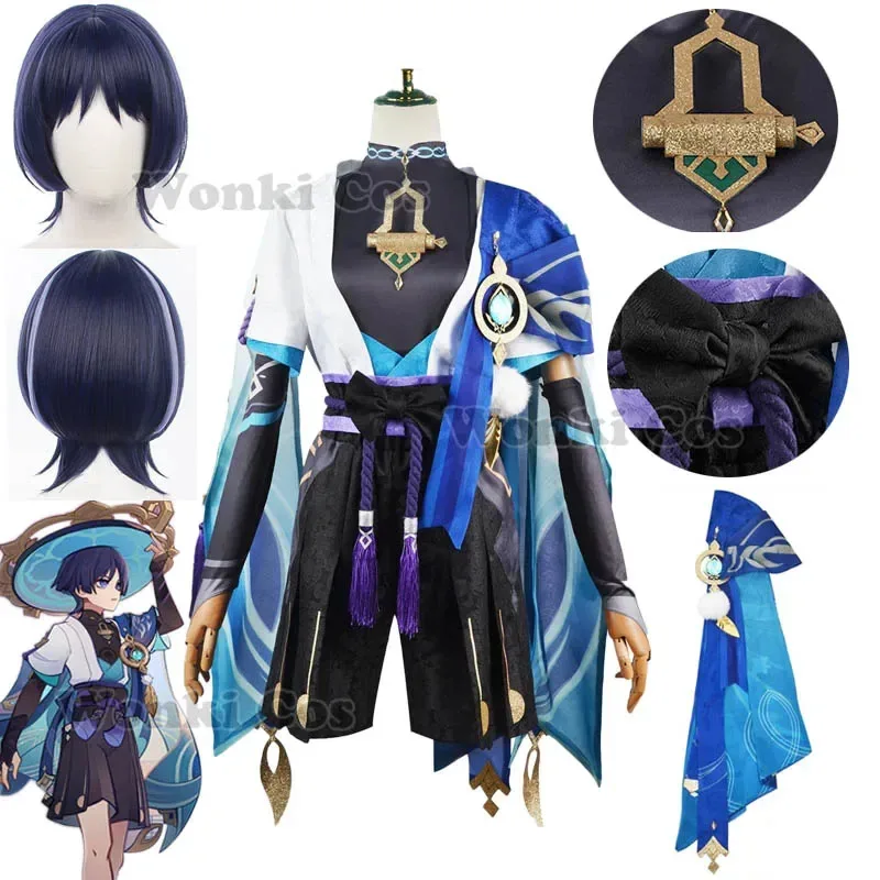 

NewScaramouche Genshin Impact Wanderer Cosplay Costume Wig Kimono Suits Genshin Cosplay Costumes YL85962025