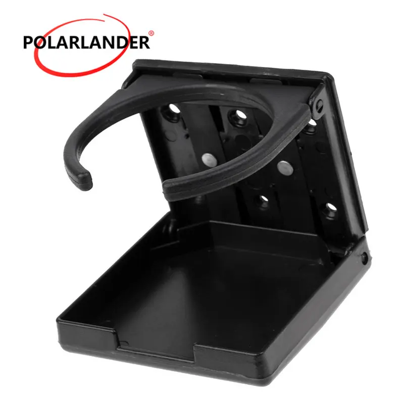 Lightweight Folding Cup Holder - Nylon Durable Drink Holder 8cm Fit for Marine/Car/Truck Vertical Mount Black