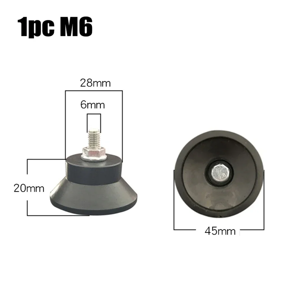 QUARKZMAN Lot De 4 Patins Pieds Compresseur D'Air 48mmx18mm En Caoutchouc Noir - Remplacement Antidérapant Robuste