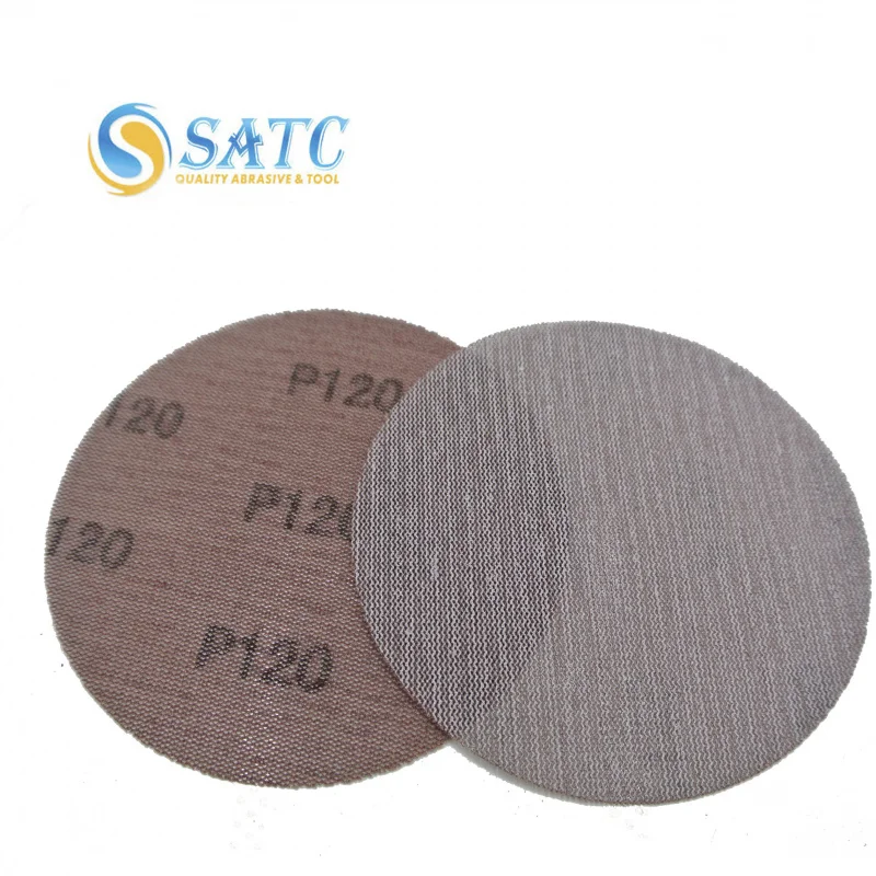 SATC 6 inch 80-800grit abrasive mesh sanding discs for portable self-generating central vacuum systems