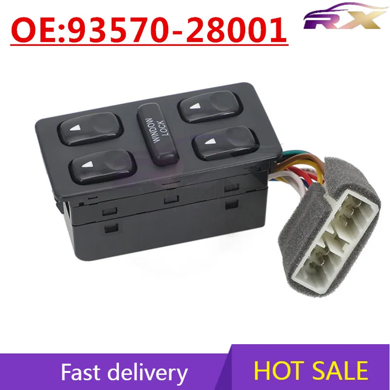 

OEM:93570-28001 Suitable For 1992-1994 Hyundai Elantra Glass Lifter Switch Power Windows Switch