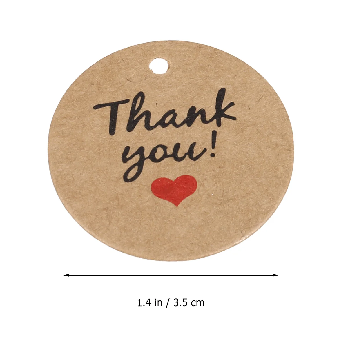 200 Stück Dankeschön-Kraftpapier, rund, Geschenkanhänger, Hangtags für Hochzeit, Party, Jahrestag, Backgeschäft, Kraftpapier, Geschenkanhänger