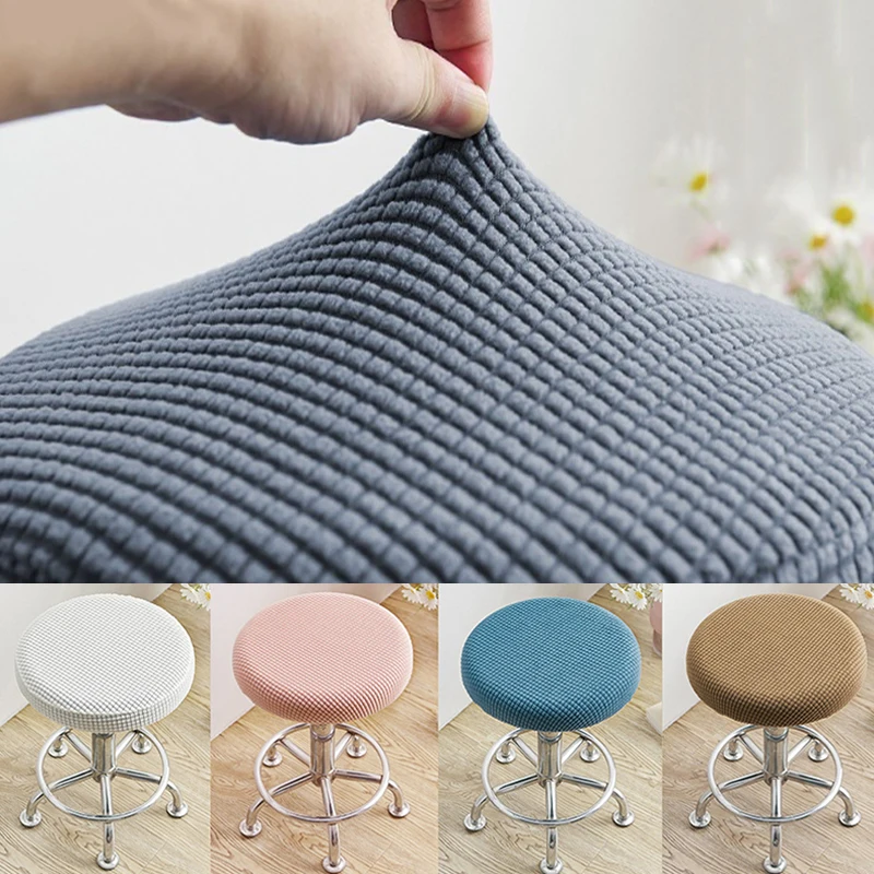 Circular Full Surround Elastic Seat Cover Detachable Anti Dirt And Clear Dustproof Seat Protective Cover Barstool Slipcover